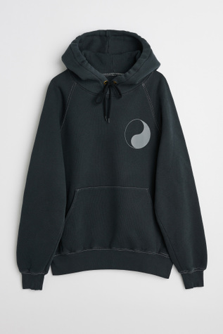 Work Shop Hood Black Reflective Yin Yang