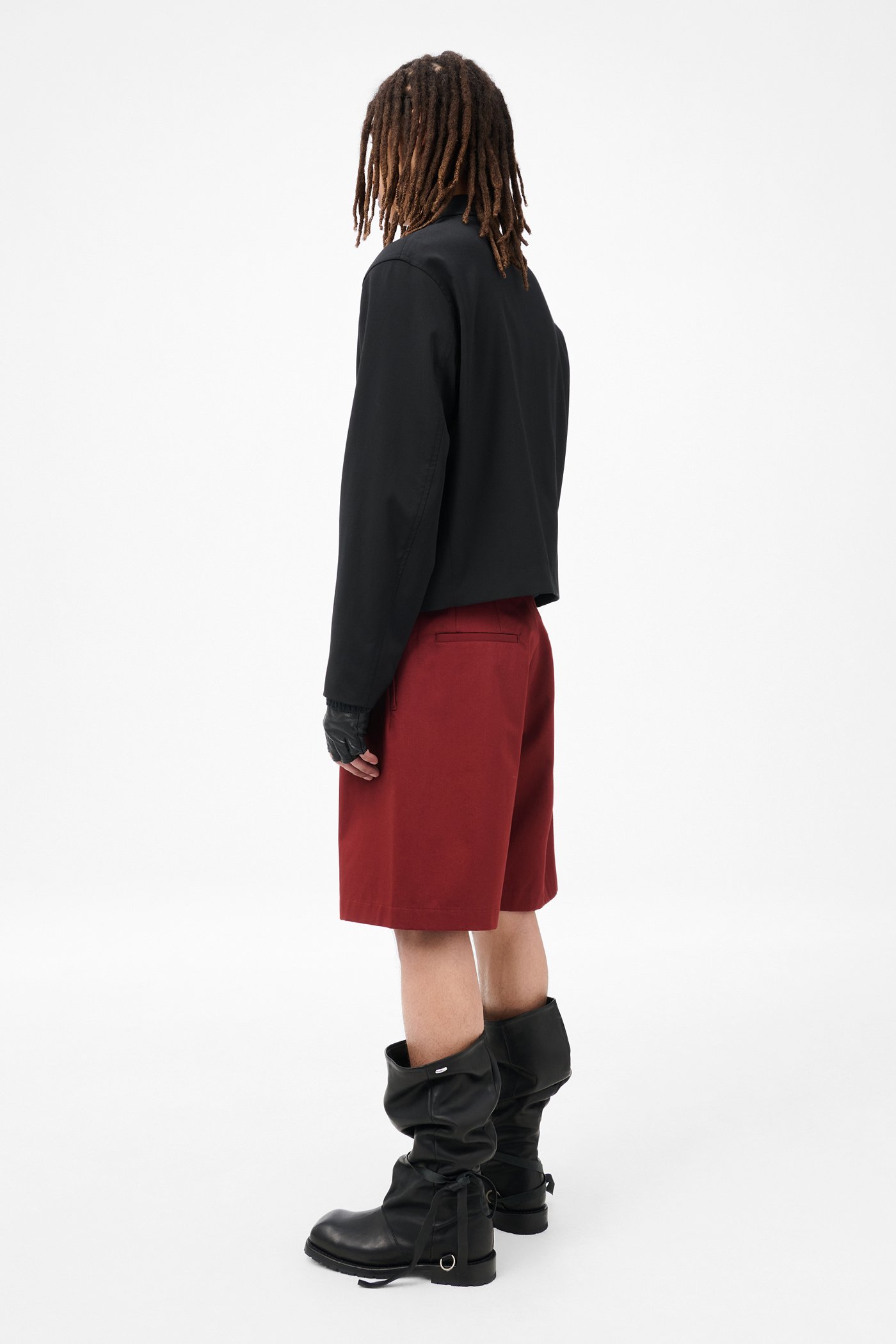 最終値下げ　OUR LEGACY / MINI JACKET BLACK 44 Our Legacy - Slight Jacket Shining Black Crinkle Solaro