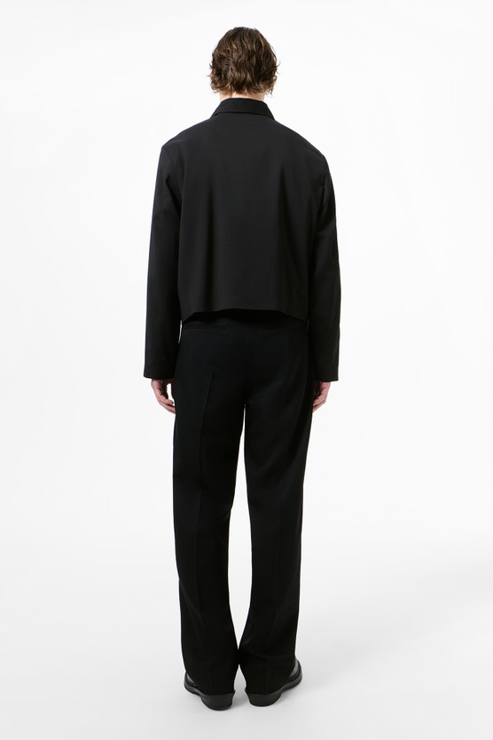 ジャケット・アウター Our Legacy Mini Jacket Worsted Wool 44 Our Legacy - Mini Jacket Black Worsted Wool