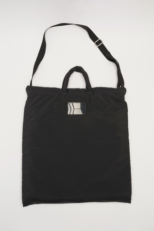Big Pillow Tote Black Surface Nylon