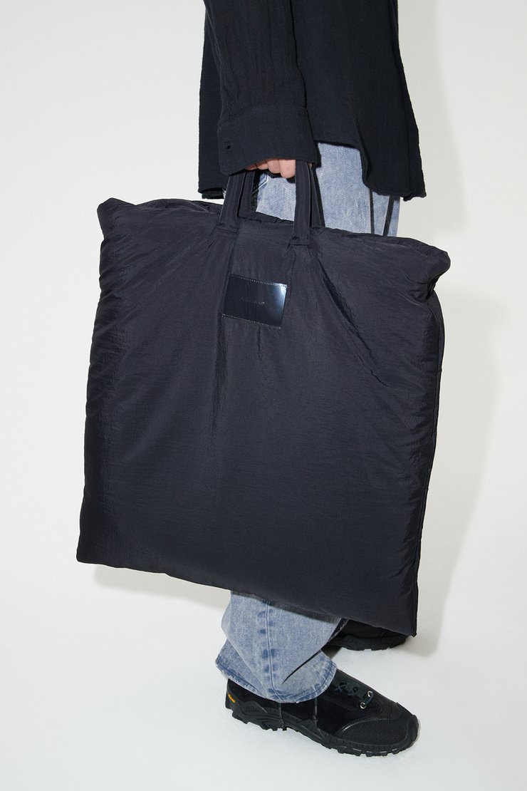 Our Legacy - Big Pillow Tote Black Surface Nylon
