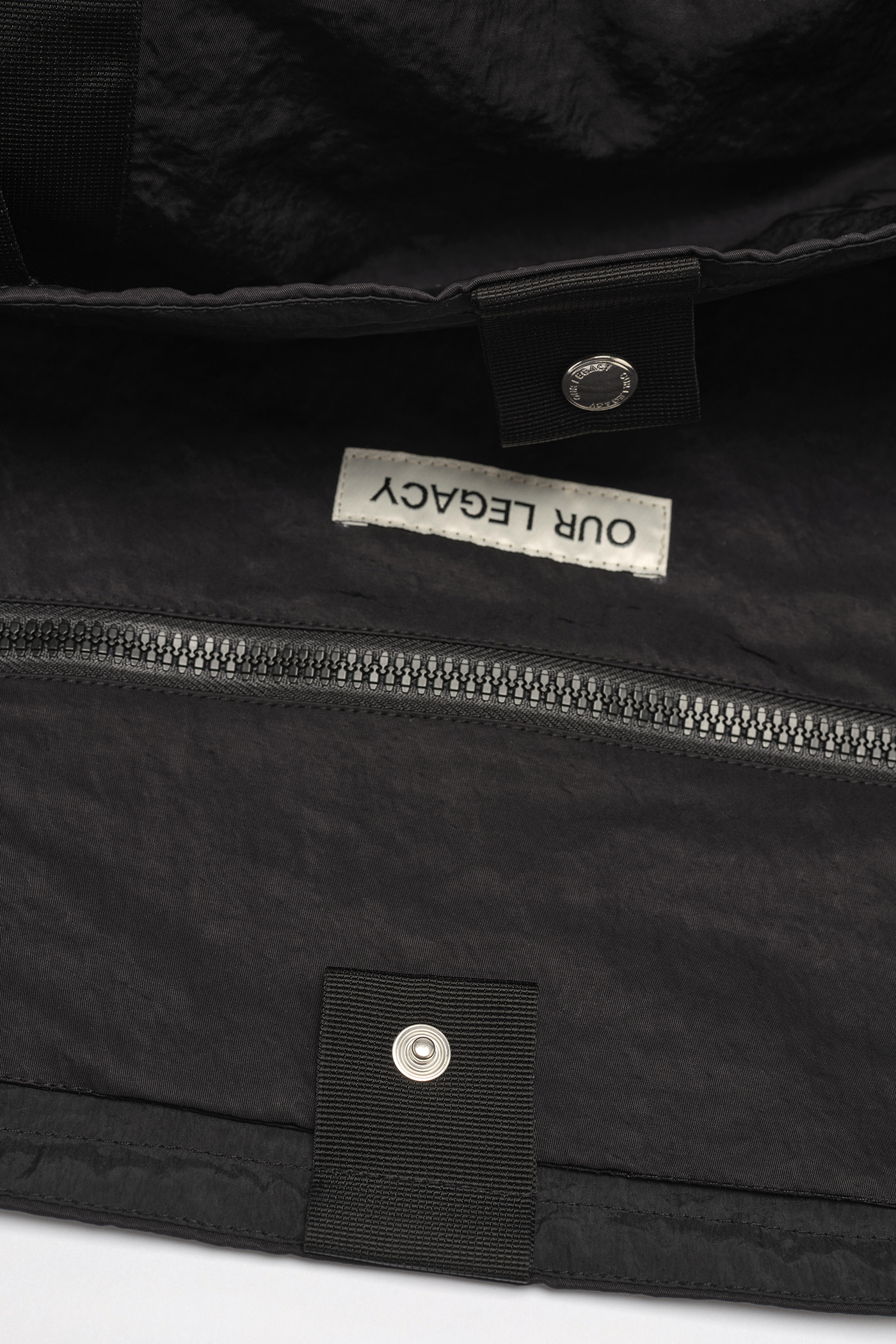Our Legacy - Flight Tote Bag Black Dense Liquid Nylon