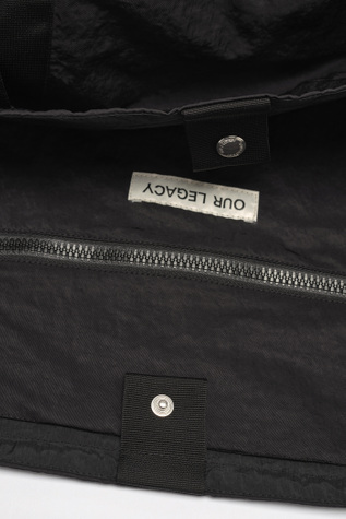 Our Legacy - Flight Tote Bag Black Dense Liquid Nylon