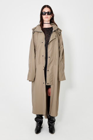 Tower Parka Taupe Grace Nylon