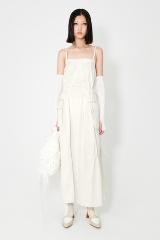 Parachute Dress Pearl Beige Cotton Chinz