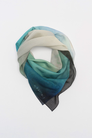 90Cm Voile Scarf Breeze Flower Print