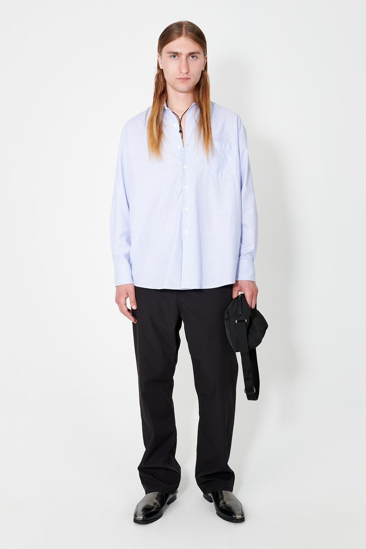 Our Legacy - Above Shirt Riviera Blue Broken Stripe