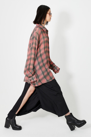 Borrowed Shirt Big Lumbercheck Print