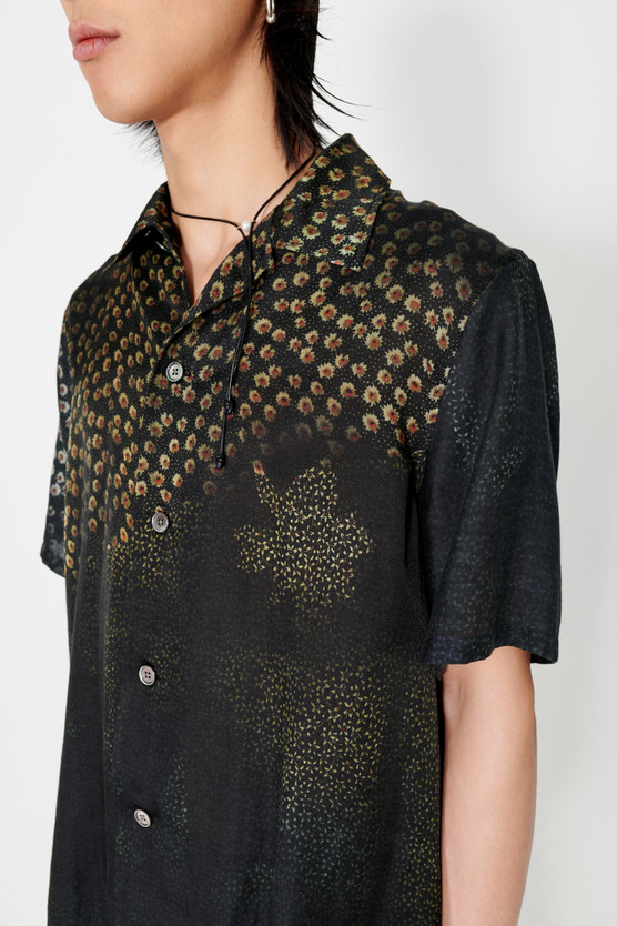 Our Legacy - Box Shirt Shortsleeve Dark Flower Print