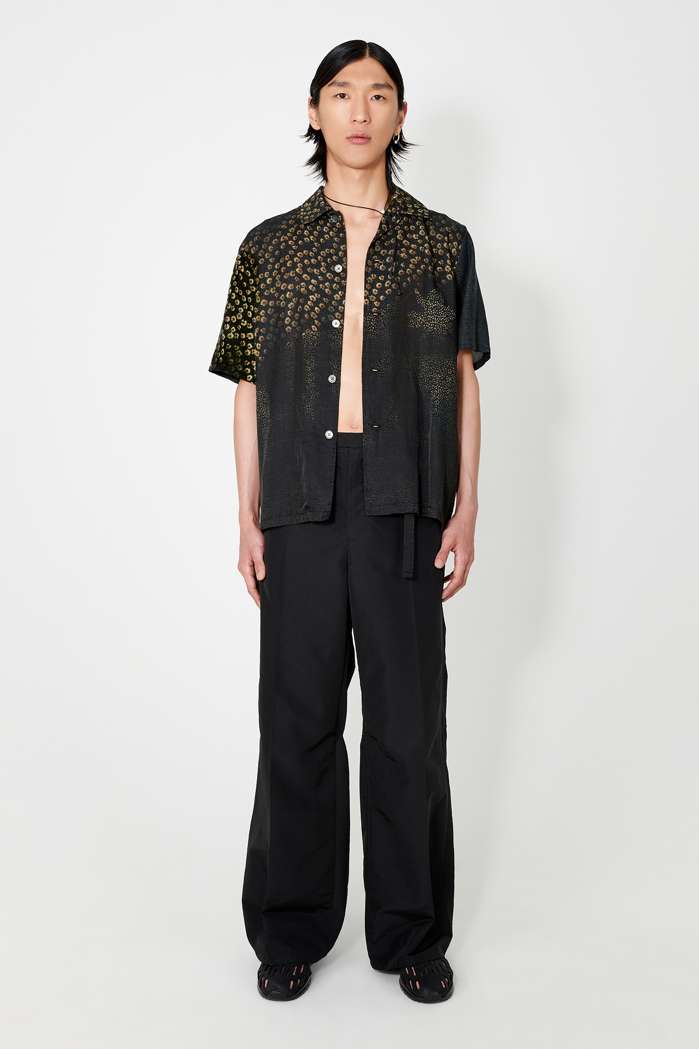 Our Legacy - Box Shirt Shortsleeve Dark Flower Print