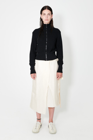 Intact Zip Turtleneck Bio Black Resurrect Poly