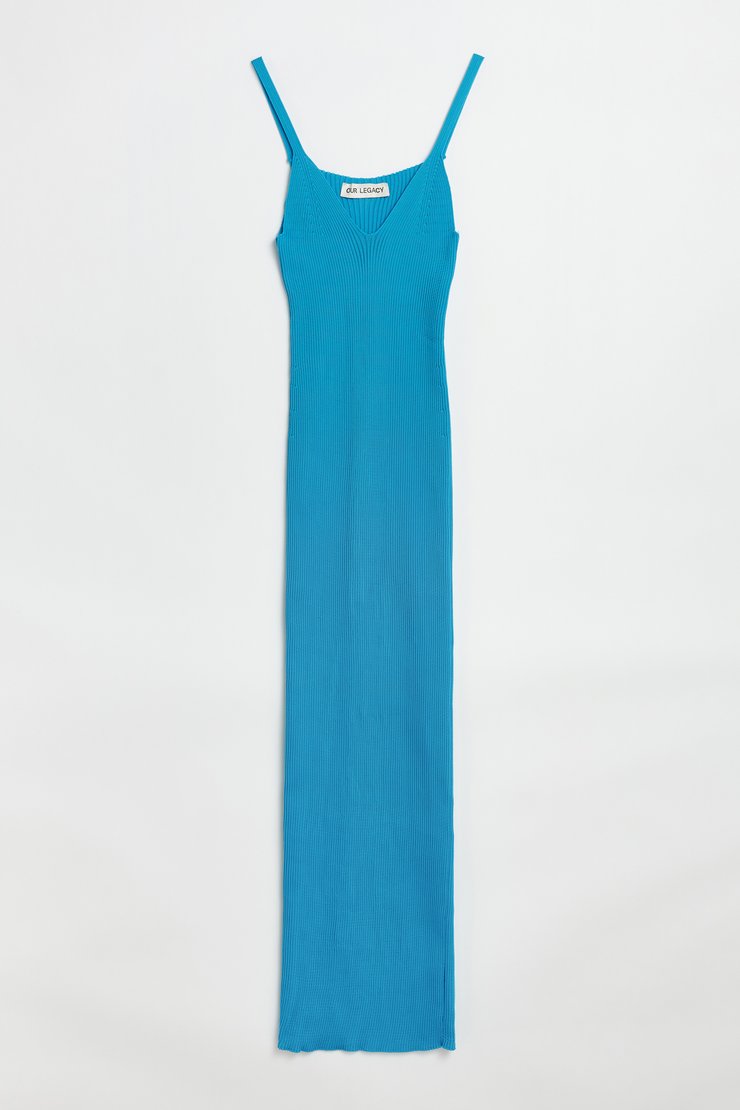 OUR LEGACY｜DRESSES (KNITTED SINGLET DRESS Super Black P Our Legacy - Knitted Singlet Dress Super Black Performance Poly
