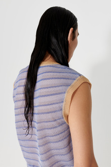 OUR LEGACY ニットベスト CARTOON STATIC STRIPE Our Legacy - Knitted Vest Cartoon Static Stripe