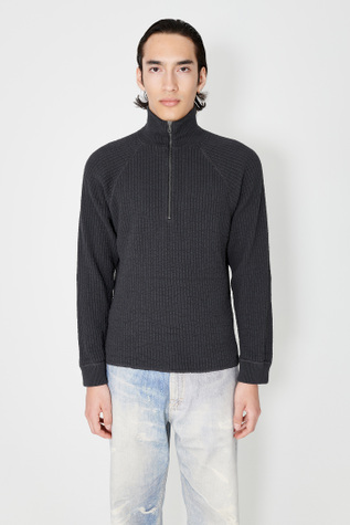 Half Zip Turtleneck Anthracite Habitable Silk