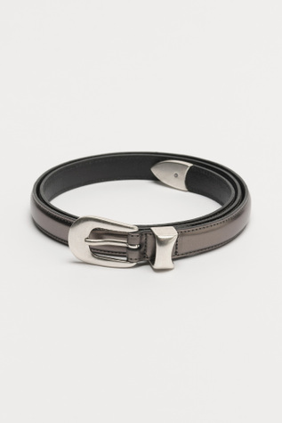 2 Cm Belt Shadow Chrome Leather