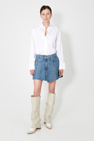 Cover Skirt Mid Blue Denim