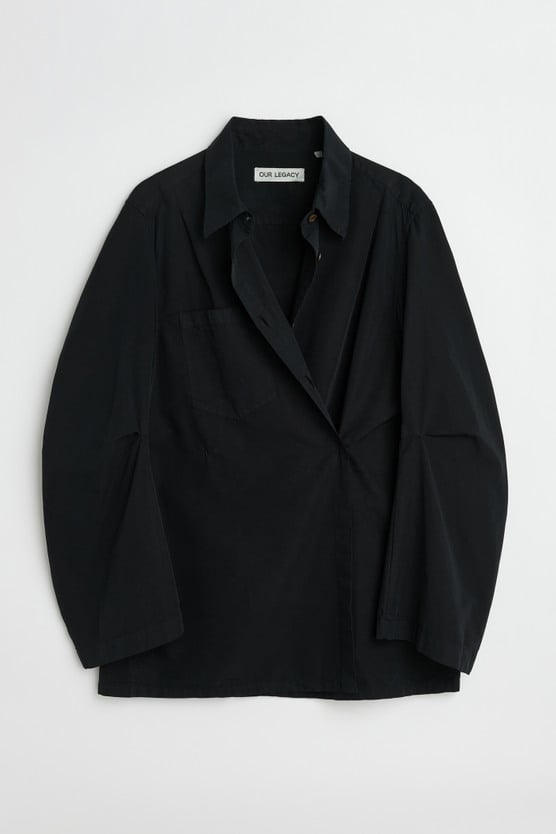 Our Legacy - Machine Shirt Antique Black Peached Cupro