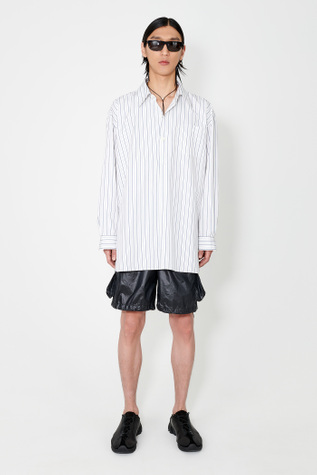 Popover Shirt Olympic White Stripe