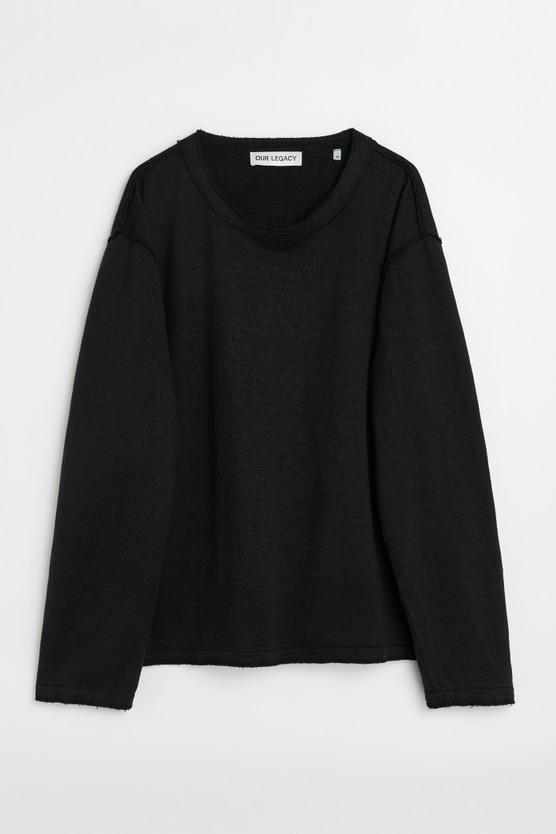 Our Legacy - Inverted Sweatshirt Black Hemp Loopback