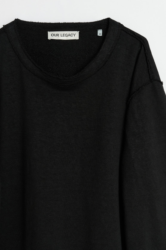 Our Legacy - Inverted Sweatshirt Black Hemp Loopback