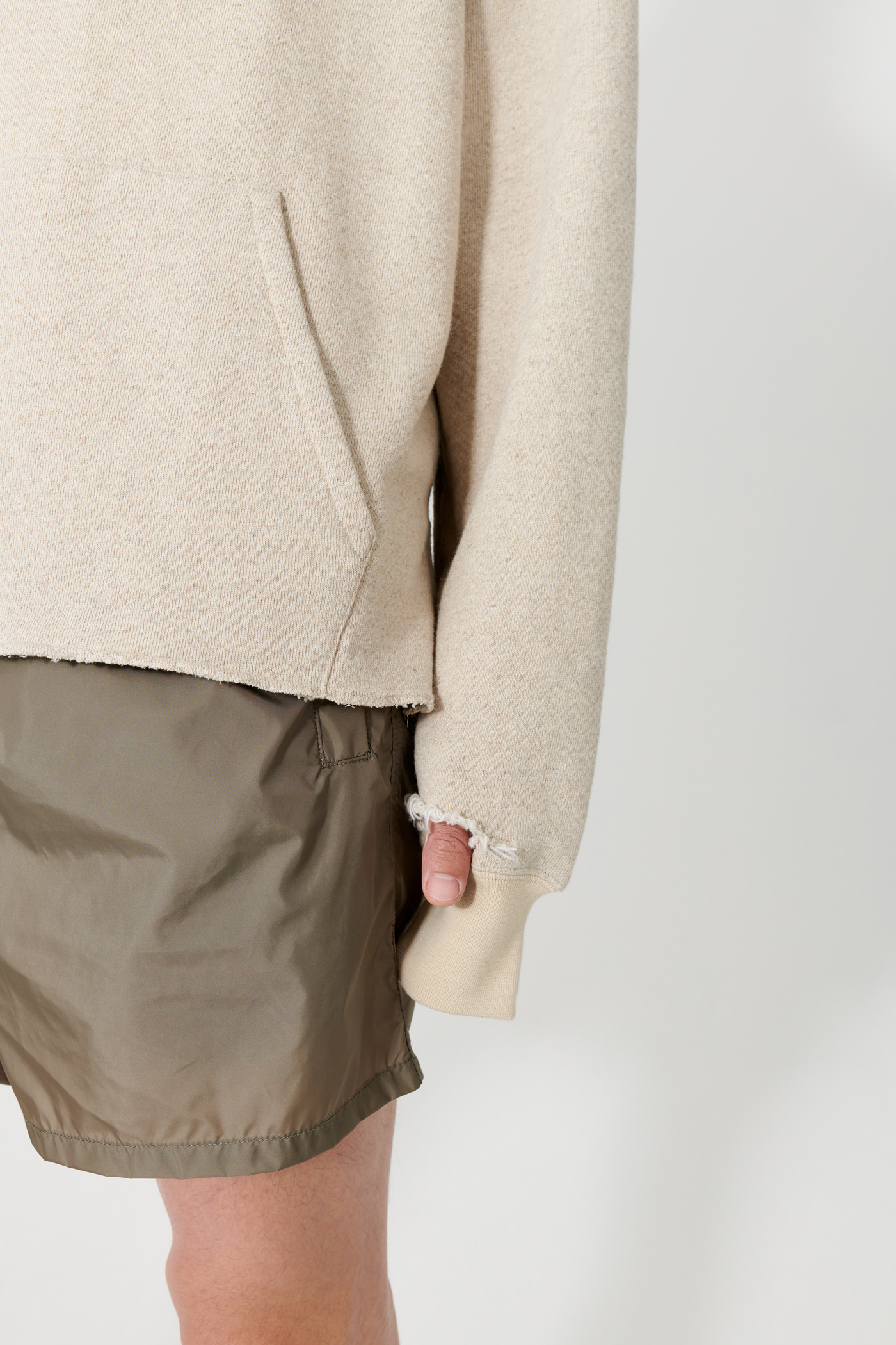 Our Legacy - Slash Hood Oat Loopback Cotton Linen