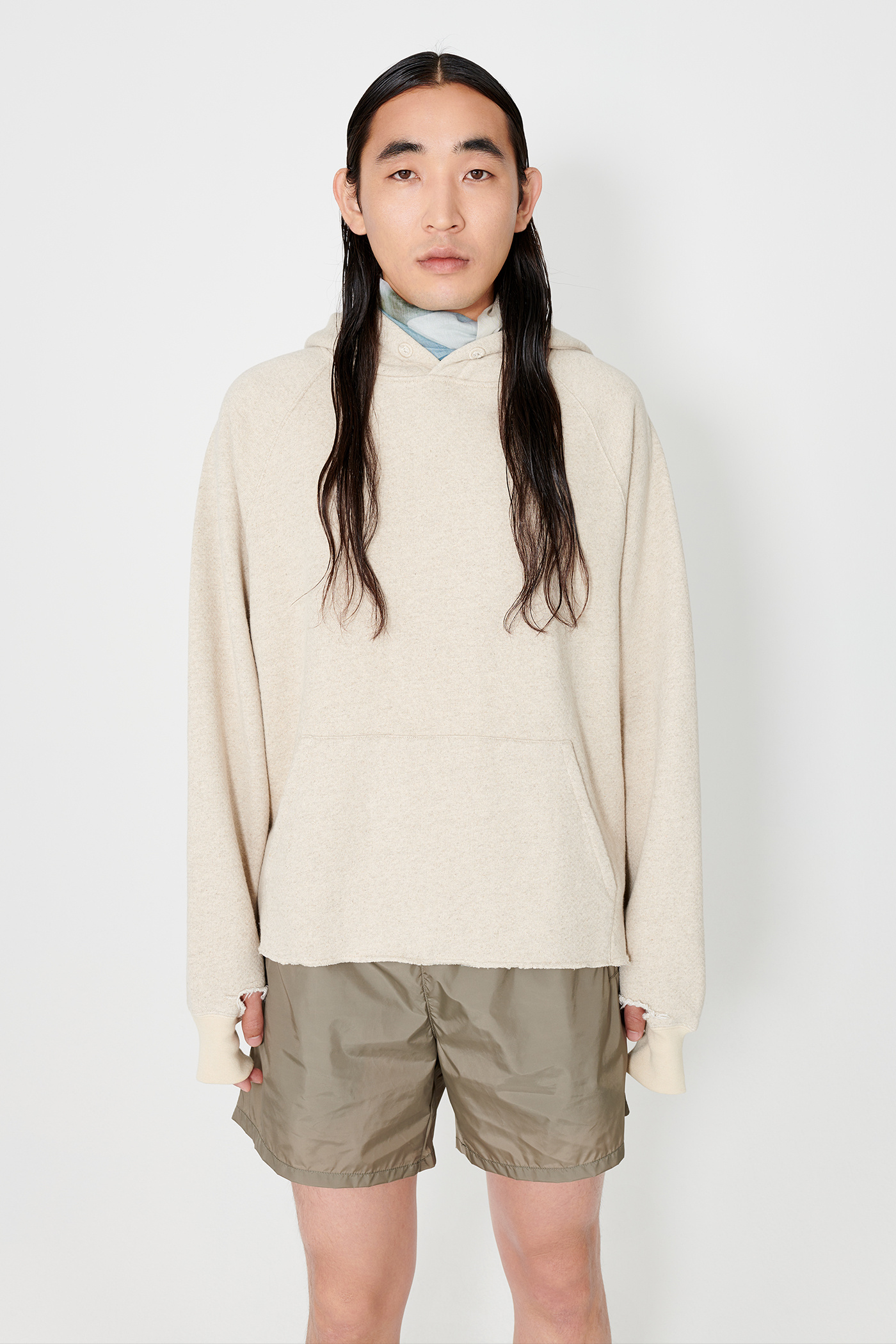 Our Legacy - Slash Hood Oat Loopback Cotton Linen