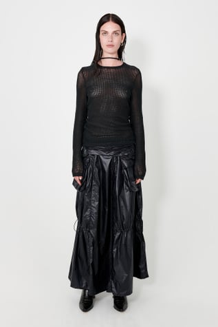 Super Slim Longsleeve Black Rustic Mesh