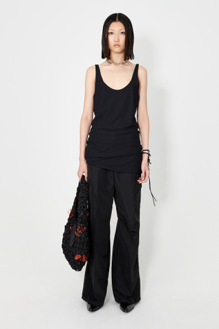 Tank Dress Black Dry Crepe