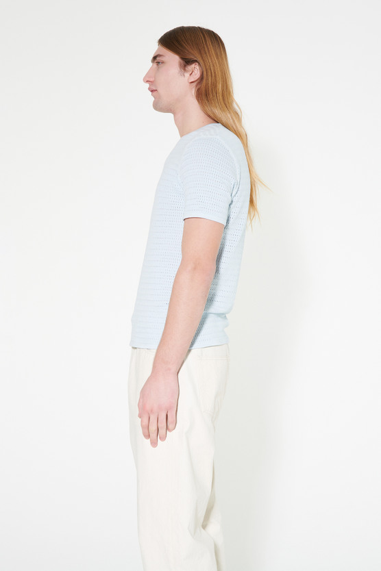 Our Legacy - Tanker T-Shirt Sonic Blue Sport Crochet