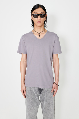 U-Neck T-Shirt Antique Lavender Crisp Cotton