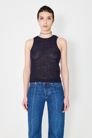 Wave Tank Navy Yawning Linen