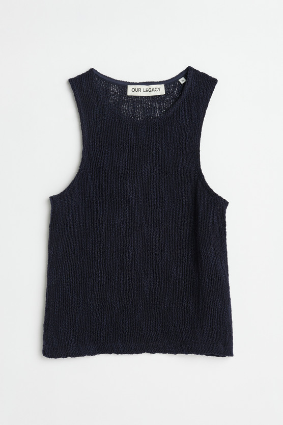 Our Legacy - Wave Tank Navy Yawning Linen