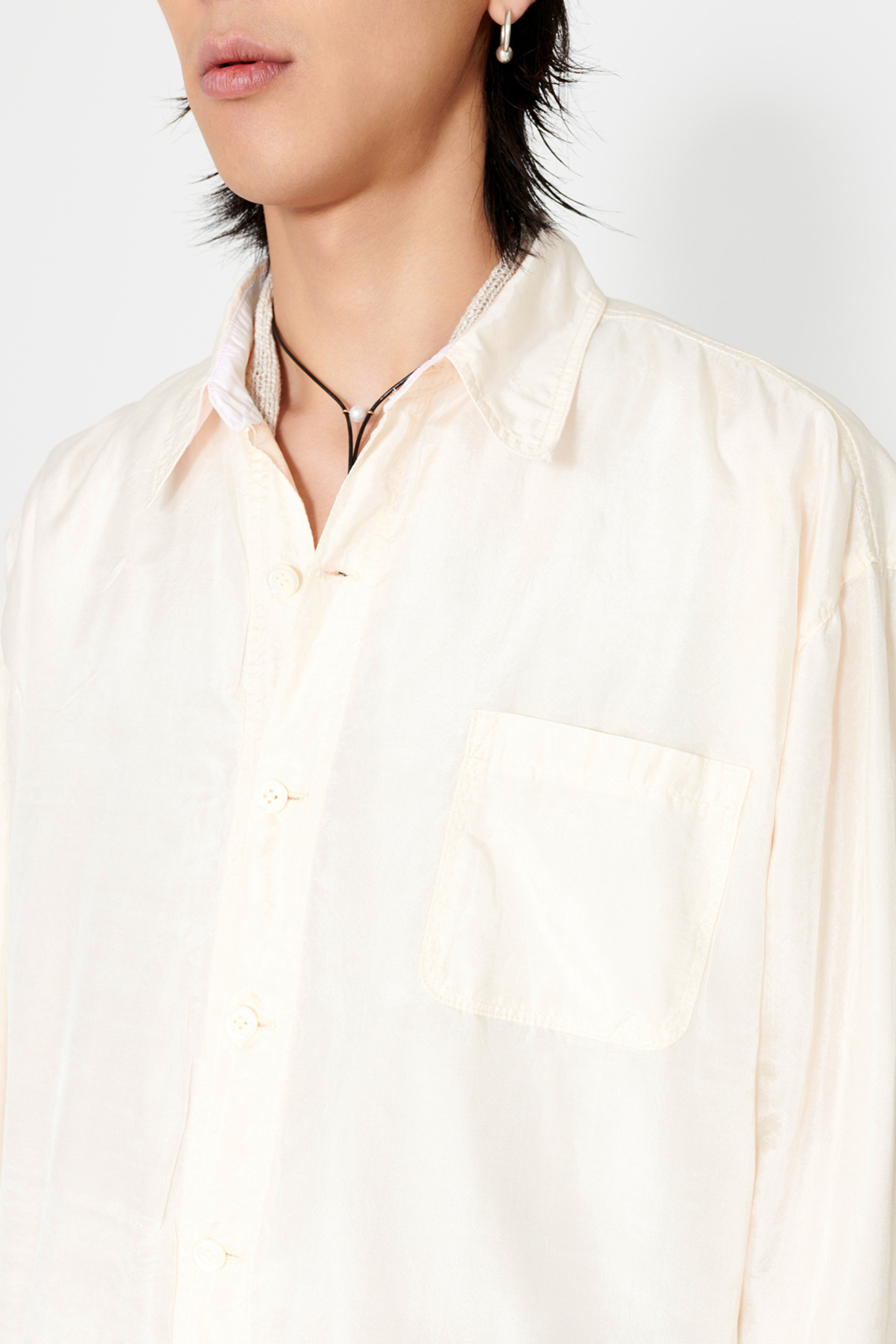 Our Legacy - Darling Shirt Champagne Cotton Silk