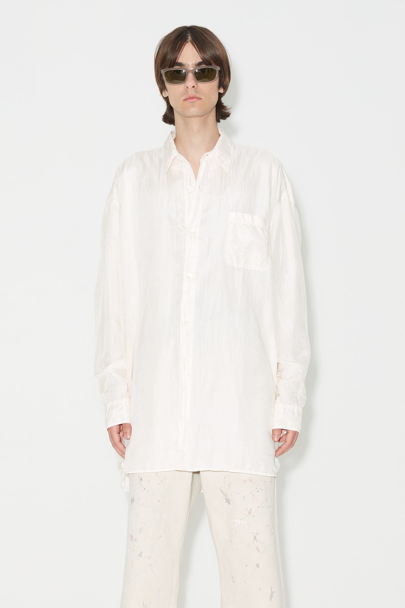 OUR LEGACY Darling Shirt Champagne シャツ Our Legacy - Darling Shirt Champagne Cotton Silk