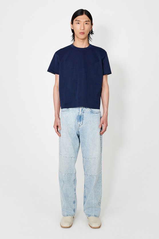 トップス Our legacy KNITTED T-SHIRT Our Legacy - Knitted T-Shirt Digital Abyss Performance Poly