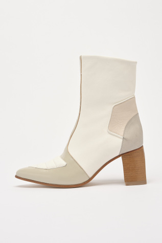 Saber Boot Off White Leather
