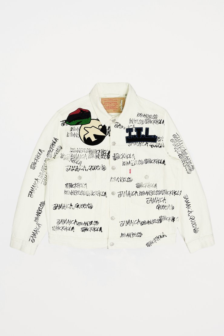Uniform floral cotton field jacket in multicoloured - Our
