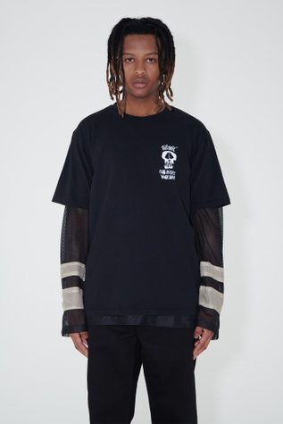 【STUSSY】Stussy x Our Legacy Work Shop Surf Skull Tee Black Our Legacy - OL Surf Skull Pig. Dyed Tee Black