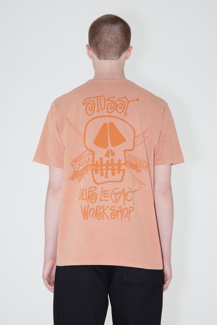 【Stussy x Our Legacy】 Surf Skull Pigment Dyed Clay Stussy x Our Legacy Work Shop 8 Ball Pigment Dyed Yin Yang T