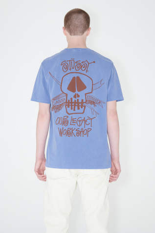 Our Legacy - OL Surf Skull Pig. Dyed Tee in Indigo