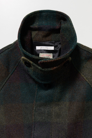 Our Legacy - Raglan Car Coat Coated Herringbone Check