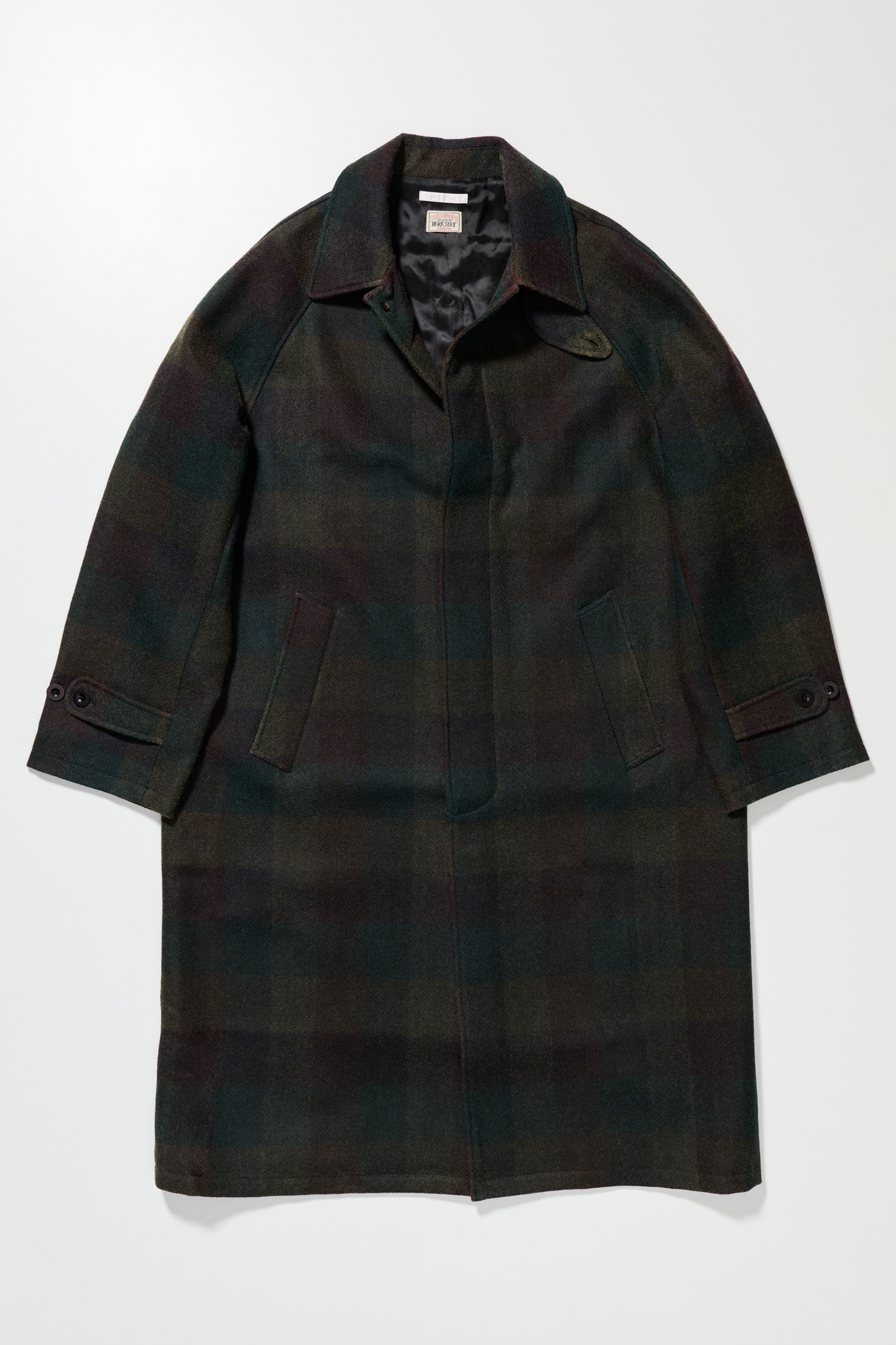Our Legacy - Raglan Car Coat Coated Herringbone Check