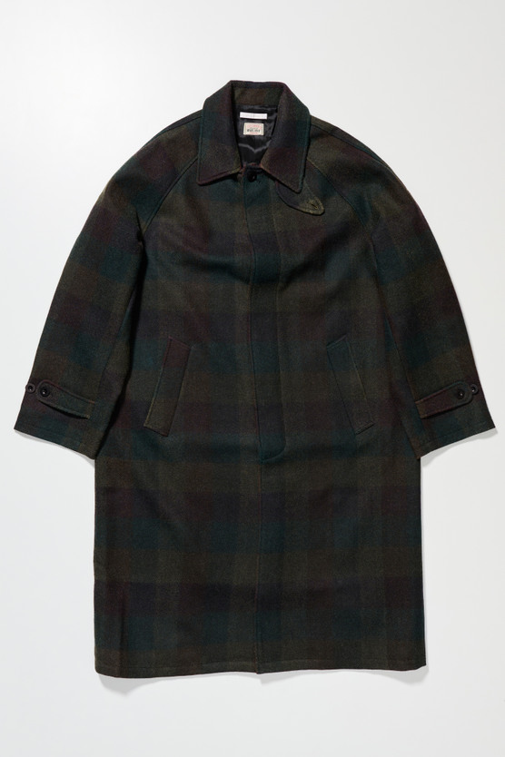Our Legacy - Raglan Car Coat Coated Herringbone Check