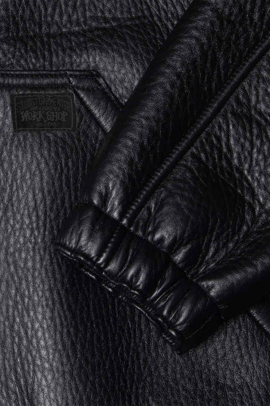 Our Legacy - Hooded Jacket Black Scuba Leather