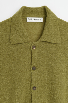 Evening Polo Army Olive Fuzzy Alpaca - Our Legacy