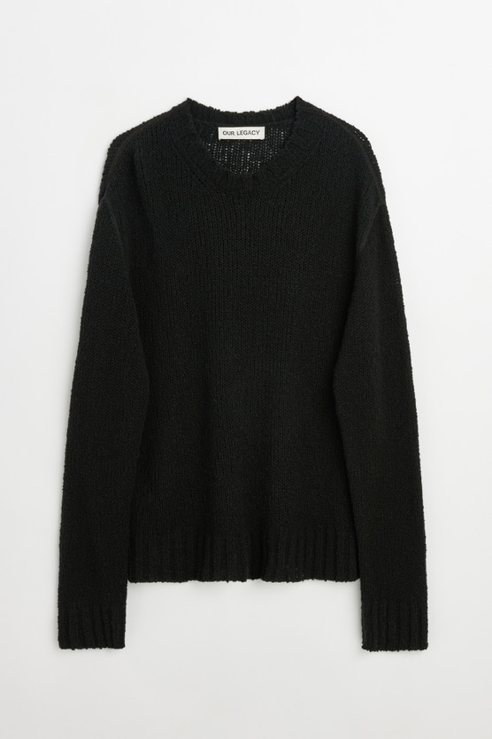Our Legacy - Regular Roundneck Black Merino Wool