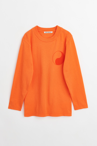 Kids Box Longsleeve Red Orange Yin Yang Print