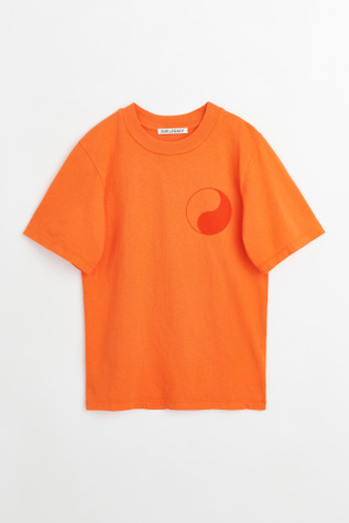 Kids Box T-Shirt Red Orange Yin Yang Print