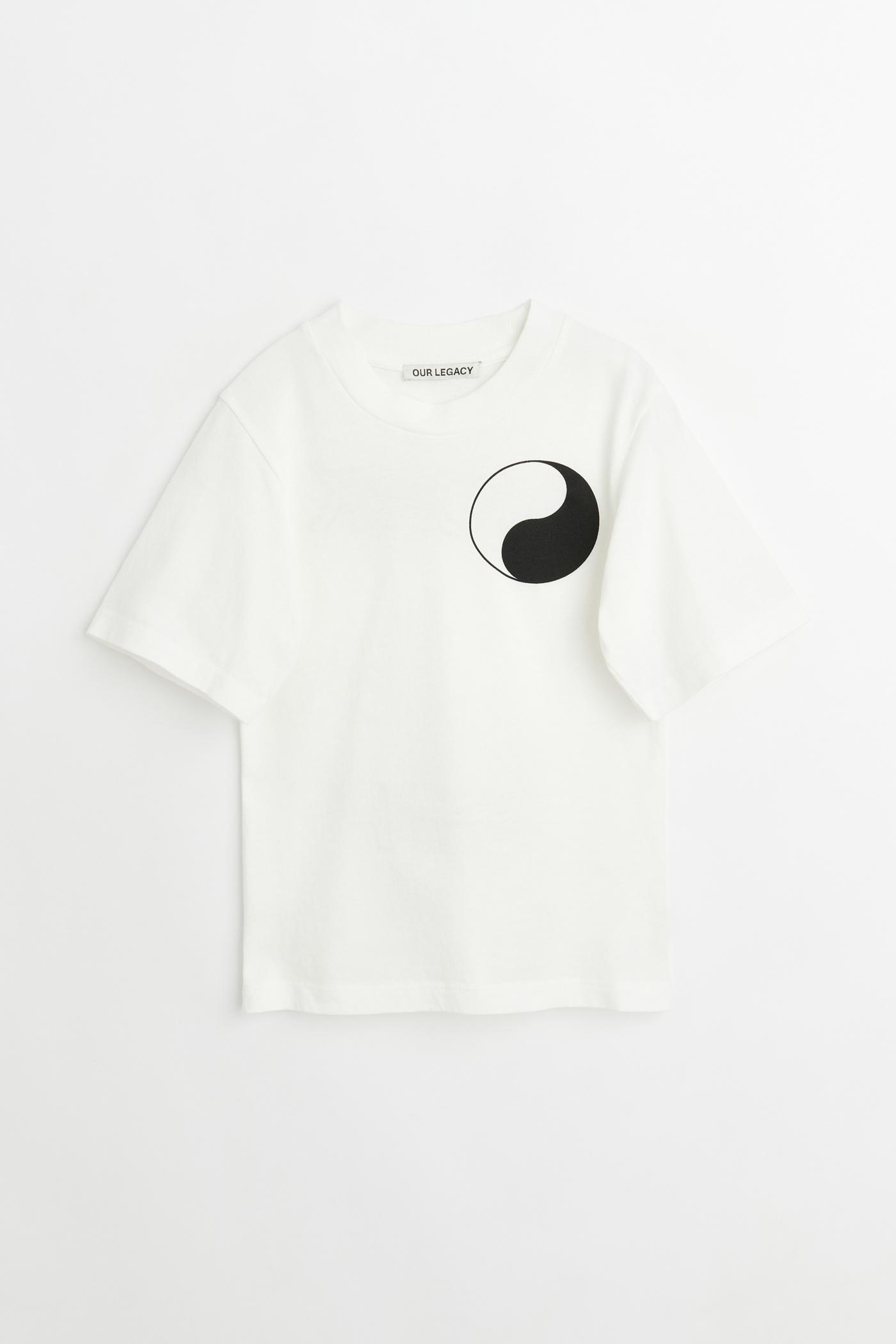 OUR LEGACY イラストプリント ボックス T シャツ ホワイト 綿 Our Legacy - Box Shirt Shortsleeve White Boucle