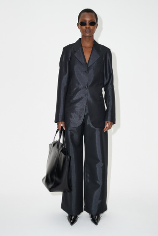 Dart Blazer Black Mnemonic Wool